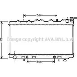 Радиатор охлаждения двигателя AVA QUALITY COOLING 2020201 MM IFPR 4CI39 DN2137