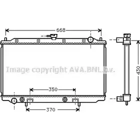 Радиатор охлаждения двигателя AVA QUALITY COOLING 2020233 DN2196 DXCZ1I A 4045385014668 изображение 0