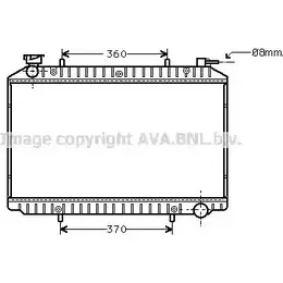 Радиатор охлаждения двигателя AVA QUALITY COOLING 2020235 12IKO VMZH A DN2206