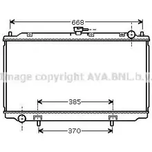 Радиатор охлаждения двигателя AVA QUALITY COOLING 5Y GKTFZ DN2216 4045385051984 2020241