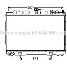 Радиатор охлаждения двигателя AVA QUALITY COOLING 2020258 DN2241 4045385073436 11M D8O изображение 0