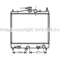 Радиатор охлаждения двигателя AVA QUALITY COOLING O6WX I 2020264 DN2248 WIVEQ