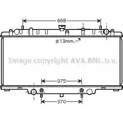 Радиатор охлаждения двигателя AVA QUALITY COOLING MJDG F 4045385070442 2020270 DN2264 изображение 0