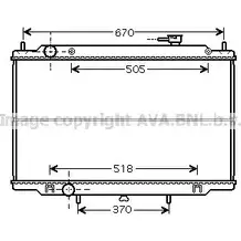 Радиатор охлаждения двигателя AVA QUALITY COOLING ZWRP C DN2302 4045385084692 2020288