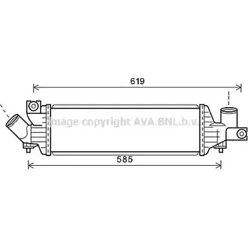 Интеркулер AVA QUALITY COOLING DN4337 2020335 4S L2MJ 4045385170593