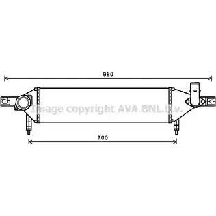 Интеркулер AVA QUALITY COOLING DN4409 2020344 33B 2C 4045385204861