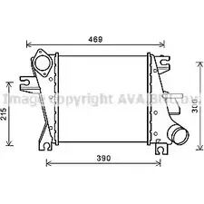 Интеркулер AVA QUALITY COOLING 4045385212392 E OQM1T 2020346 DN4412 изображение 0