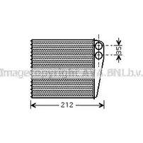 Радиатор печки, теплообменник AVA QUALITY COOLING 2020427 DN6256 JSIY293 HG H2K изображение 0
