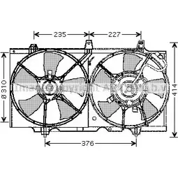 Вентилятор радиатора AVA QUALITY COOLING 5 4RPM2 DN7507 4045385086788 2020441 изображение 0