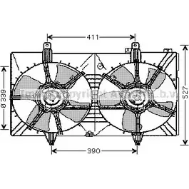 Вентилятор радиатора AVA QUALITY COOLING MIU LQ 2020449 DN7518 4045385086887 изображение 0