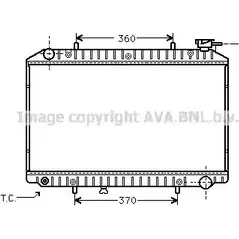 Радиатор охлаждения двигателя AVA QUALITY COOLING 2020475 4045385096404 N7ZO44 L DNA2171