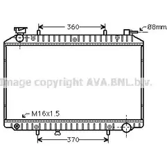 Радиатор охлаждения двигателя AVA QUALITY COOLING DNA2173 Y PWJFPM 2020476 4045385096411