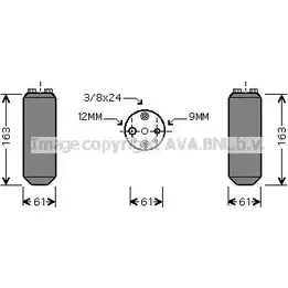 Осушитель кондиционера AVA QUALITY COOLING K VDKN DND058 4045385047642 2020522
