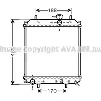 Радиатор охлаждения двигателя AVA QUALITY COOLING 2020624 4045385061761 JLR GG DU2057 изображение 0