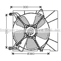 Вентилятор радиатора AVA QUALITY COOLING 2XR 2Q 2020776 DW7514 4045385096473