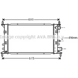 Радиатор охлаждения двигателя AVA QUALITY COOLING 2020962 8ZHY C76 FD2148 4045385019403