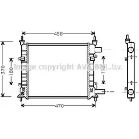 Радиатор охлаждения двигателя AVA QUALITY COOLING 4045385020119 JQ XQ9K FD2257 2021025 изображение 0