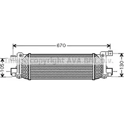 Интеркулер AVA QUALITY COOLING 2021110 4CZR4 FD4401 25SMX WU