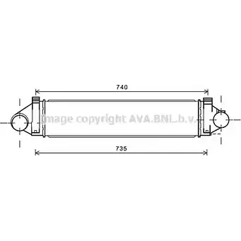Интеркулер AVA QUALITY COOLING FD4494 BVHV151 2021122 S BT51