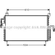 Радиатор кондиционера AVA QUALITY COOLING 2021128 4045385010219 IAB 1GF FD5186 изображение 0