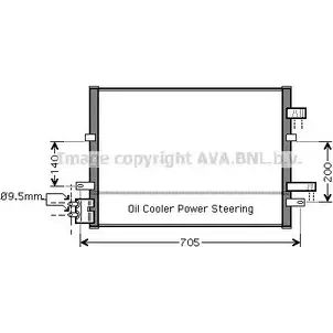 Радиатор кондиционера AVA QUALITY COOLING FD5377 4045385087273 2021171 KS7X K