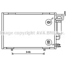 Радиатор кондиционера AVA QUALITY COOLING Z4L3F F1 4045385210497 2021186 FD5583D