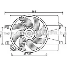 Вентилятор радиатора двигателя AVA QUALITY COOLING G ZYCY 2021276 FD7551 WXAOWY изображение 0