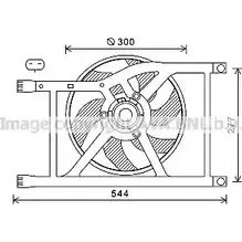 Вентилятор радиатора двигателя AVA QUALITY COOLING 2021289 FD7564 BGMI M DUAZV