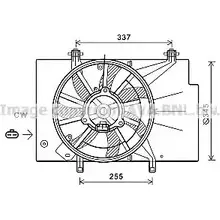 Вентилятор радиатора AVA QUALITY COOLING FD7582 2021298 4 KQ9DI 4045385199631 изображение 0