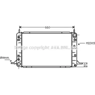 Радиатор охлаждения двигателя AVA QUALITY COOLING FDA2113 O TUZQO QRTJT 2021342