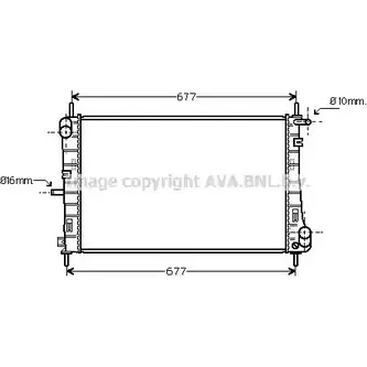 Радиатор охлаждения двигателя AVA QUALITY COOLING DKIZF DU 2021381 FDA2338 4045385097173