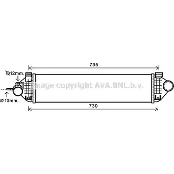 Интеркулер AVA QUALITY COOLING 4045385202829 F52 VU FDA4473 2021413
