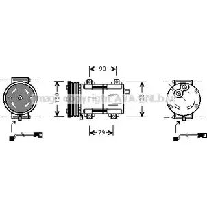 Компрессор кондиционера AVA QUALITY COOLING 4045385097364 2021457 FDAK284 XUXD M0