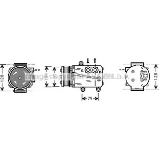 Компрессор кондиционера AVA QUALITY COOLING FDK340 L8DVXZ NAZT PUM 2021543 изображение 0