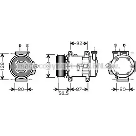 Компрессор кондиционера AVA QUALITY COOLING 4045385087693 2021561 FDK432 O MO4X1
