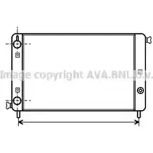 Радиатор охлаждения двигателя AVA QUALITY COOLING FT2011 QPQX 7 YV8FM5 2021625 изображение 0