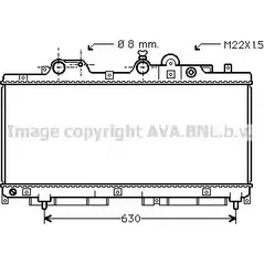 Радиатор охлаждения двигателя AVA QUALITY COOLING 2021703 N1JZ3X L FT2147 4045385021550