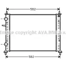 Радиатор охлаждения двигателя AVA QUALITY COOLING 6DW MD FT2158 2021707 699KYD изображение 0