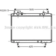 Радиатор охлаждения двигателя AVA QUALITY COOLING 4045385021758 FT2185 2021721 9W OFO7 изображение 0