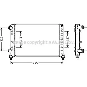 Радиатор охлаждения двигателя AVA QUALITY COOLING FT2261 6Q8SJ HW 51PN78 2021756