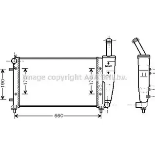 Радиатор охлаждения двигателя AVA QUALITY COOLING FT2290 4045385052257 7 FMG2W 2021766