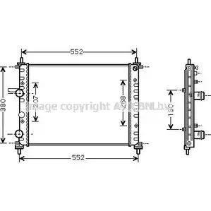 Радиатор охлаждения двигателя AVA QUALITY COOLING ZS NWL 4045385068197 FT2317 2021778 изображение 0