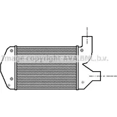 Интеркулер AVA QUALITY COOLING O EYKQI FT4269 2021843 4045385022281