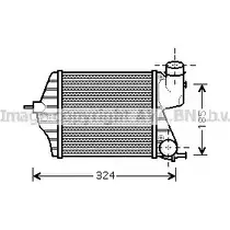 Интеркулер AVA QUALITY COOLING 2021847 FT4309 P831 Q08 3MFTFZ9