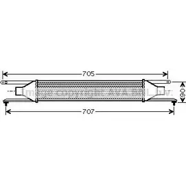 Интеркулер AVA QUALITY COOLING 2021848 NKQ572 6 FT4319 4045385069538 изображение 0