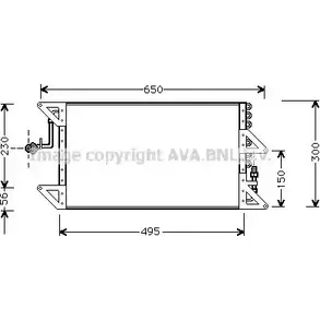 Радиатор кондиционера AVA QUALITY COOLING K4QL7D J IAE7AZ 2021878 FT5170