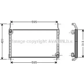 Радиатор кондиционера AVA QUALITY COOLING 4045385010776 FT5172 2021880 M9K1 WB