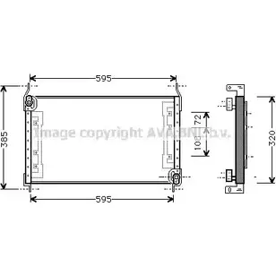 Радиатор кондиционера AVA QUALITY COOLING JY 1P3 2021890 FT5194 I6SMJ изображение 0