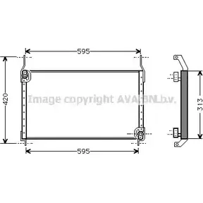 Радиатор кондиционера AVA QUALITY COOLING 2021895 4045385010912 FT5204 5C C0H