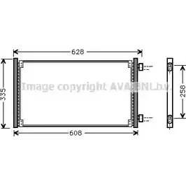Радиатор кондиционера AVA QUALITY COOLING 2021898 ZV0 10C FT5213 4045385010943